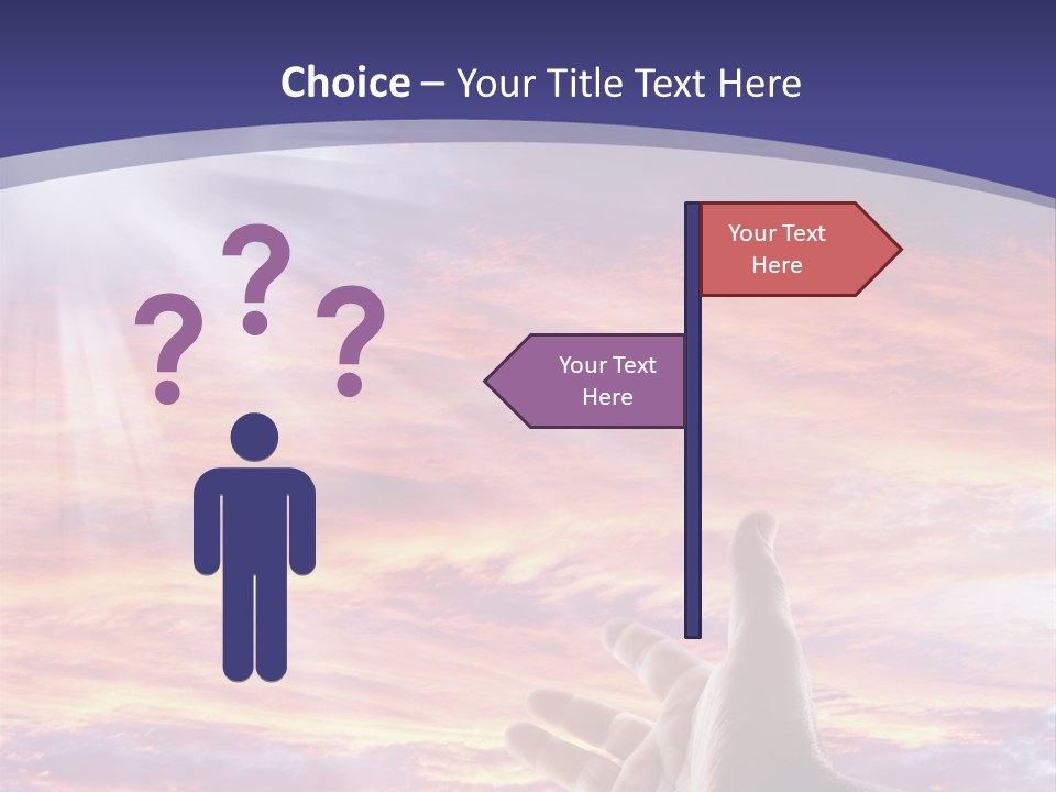 Reaching Warmth Beginning PowerPoint Template