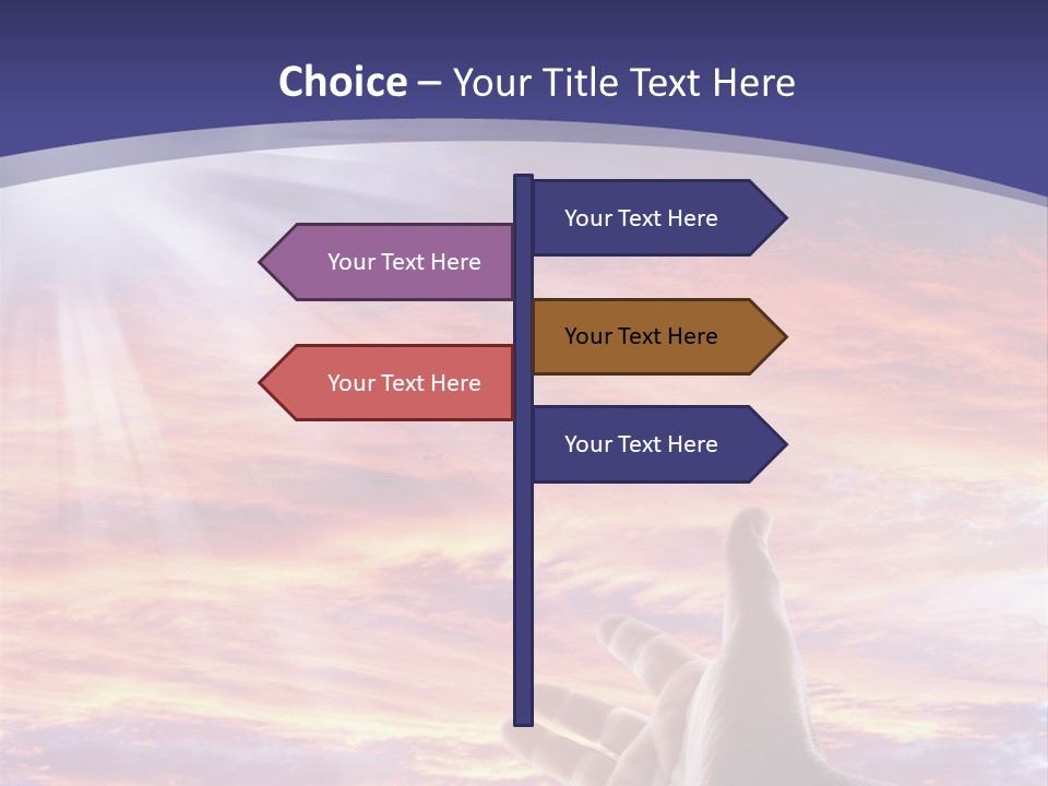 Reaching Warmth Beginning PowerPoint Template