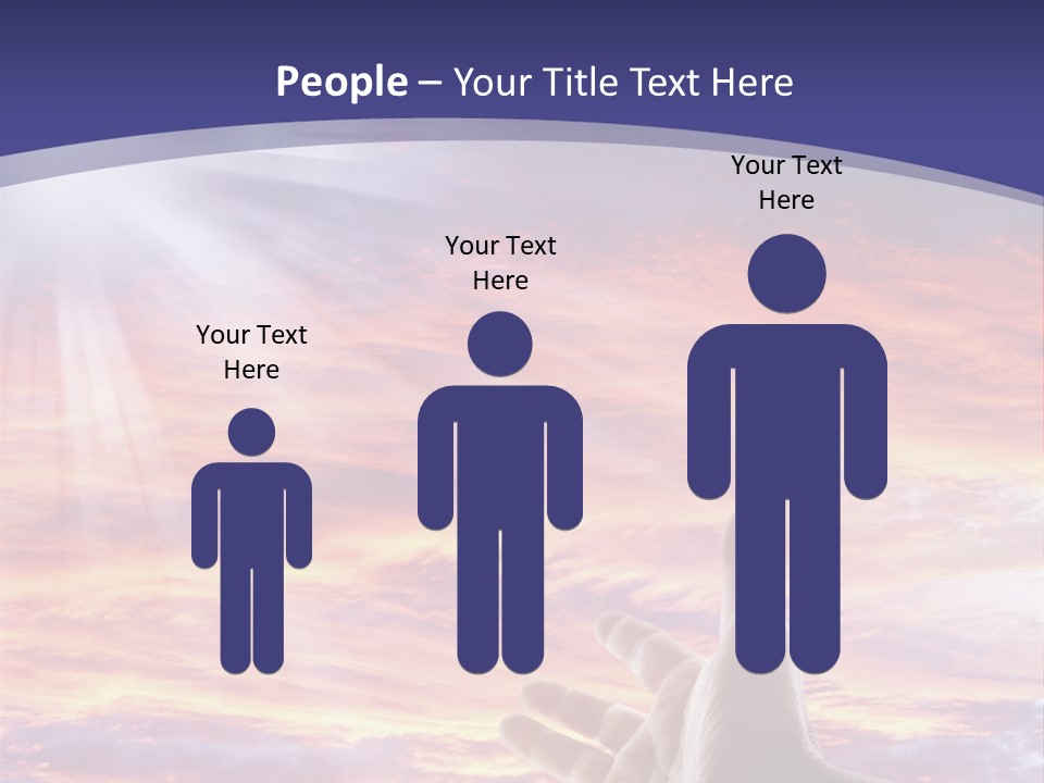 Reaching Warmth Beginning PowerPoint Template