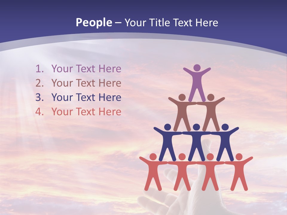 Reaching Warmth Beginning PowerPoint Template