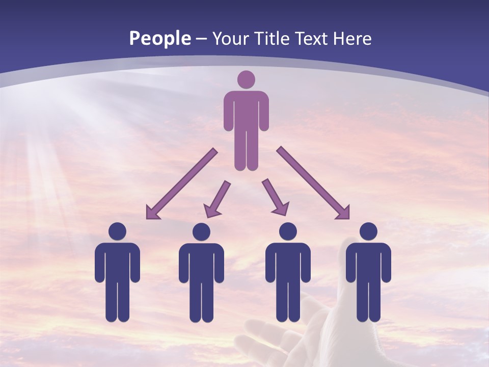 Reaching Warmth Beginning PowerPoint Template