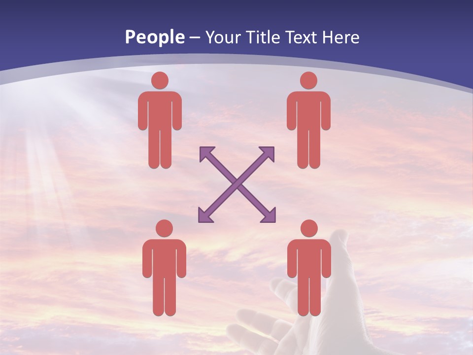 Reaching Warmth Beginning PowerPoint Template