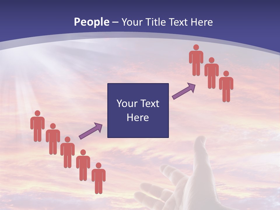 Reaching Warmth Beginning PowerPoint Template