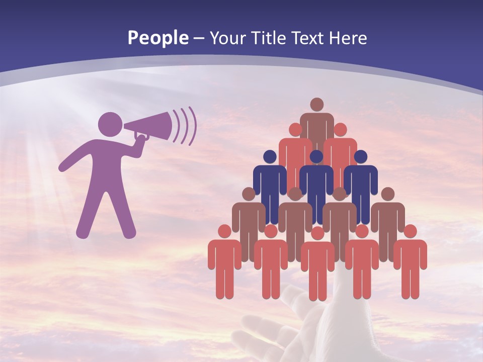 Reaching Warmth Beginning PowerPoint Template