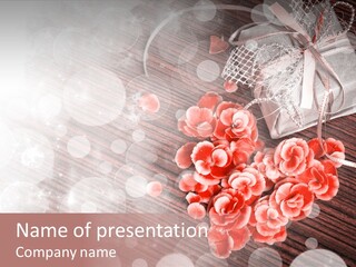 Petunia Purple Symbol PowerPoint Template