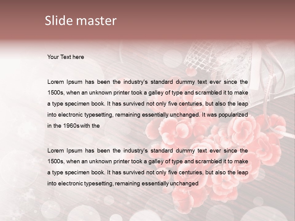 Petunia Purple Symbol PowerPoint Template