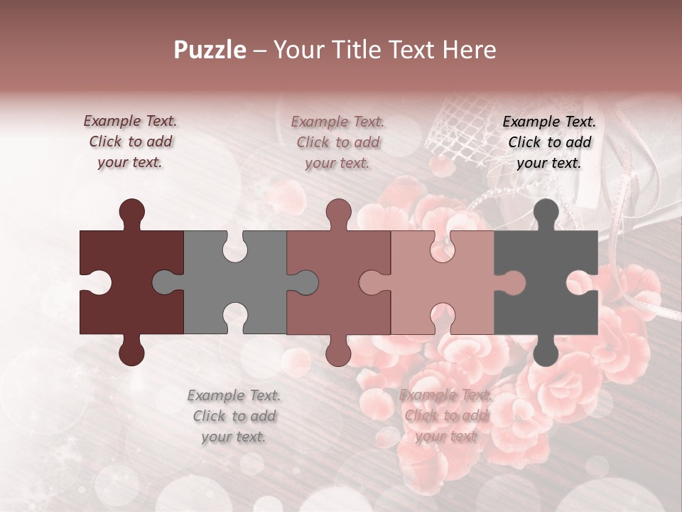 Petunia Purple Symbol PowerPoint Template