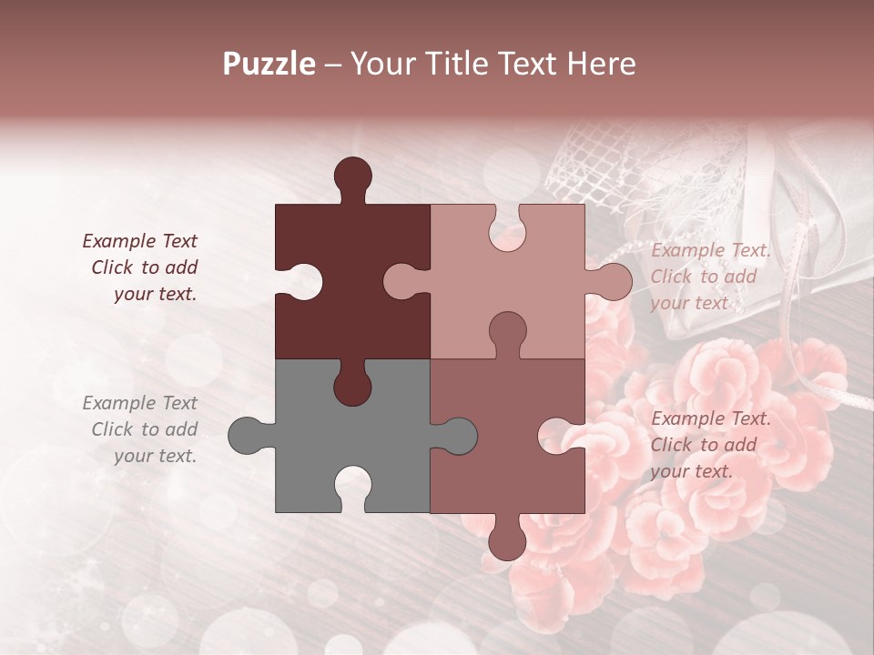 Petunia Purple Symbol PowerPoint Template