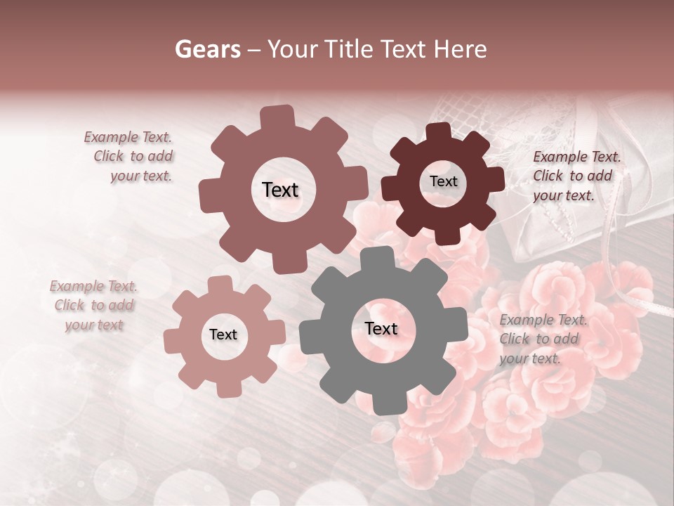 Petunia Purple Symbol PowerPoint Template