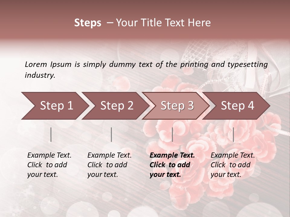Petunia Purple Symbol PowerPoint Template
