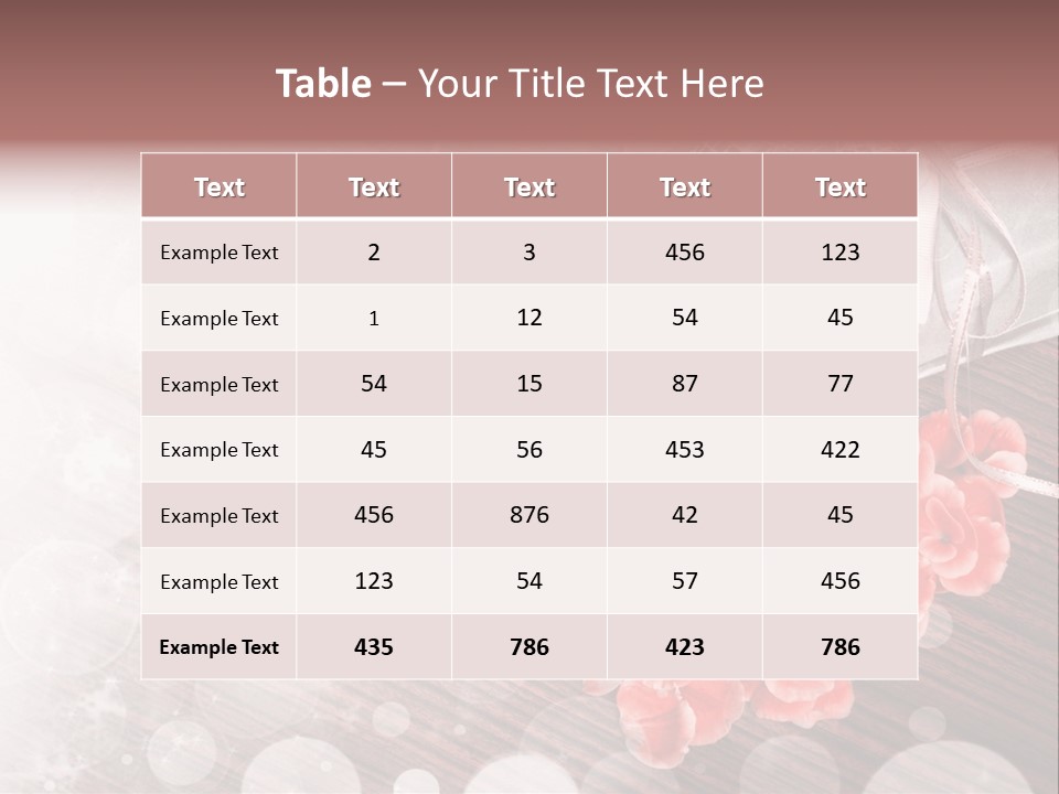 Petunia Purple Symbol PowerPoint Template