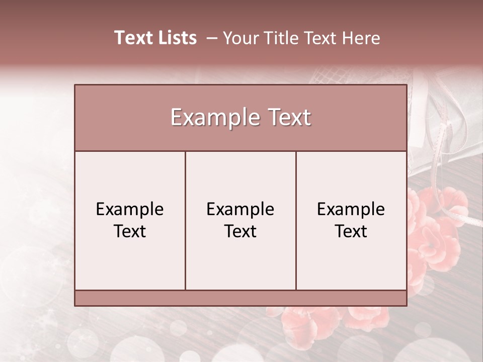 Petunia Purple Symbol PowerPoint Template
