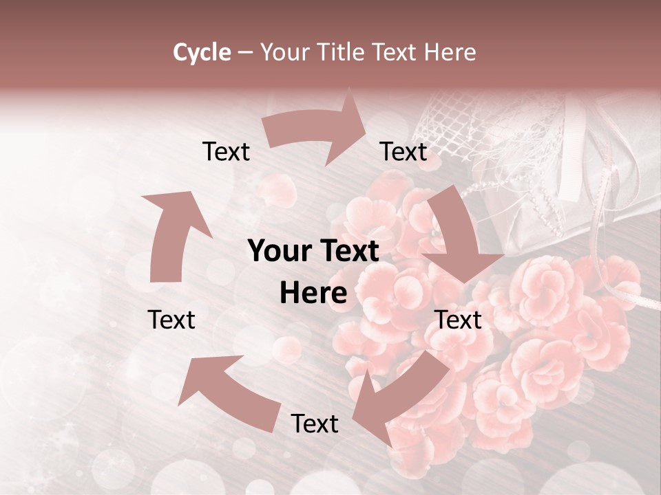 Petunia Purple Symbol PowerPoint Template