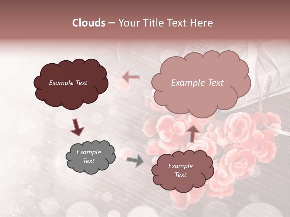 Petunia Purple Symbol PowerPoint Template