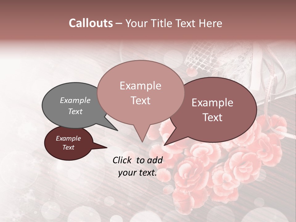 Petunia Purple Symbol PowerPoint Template