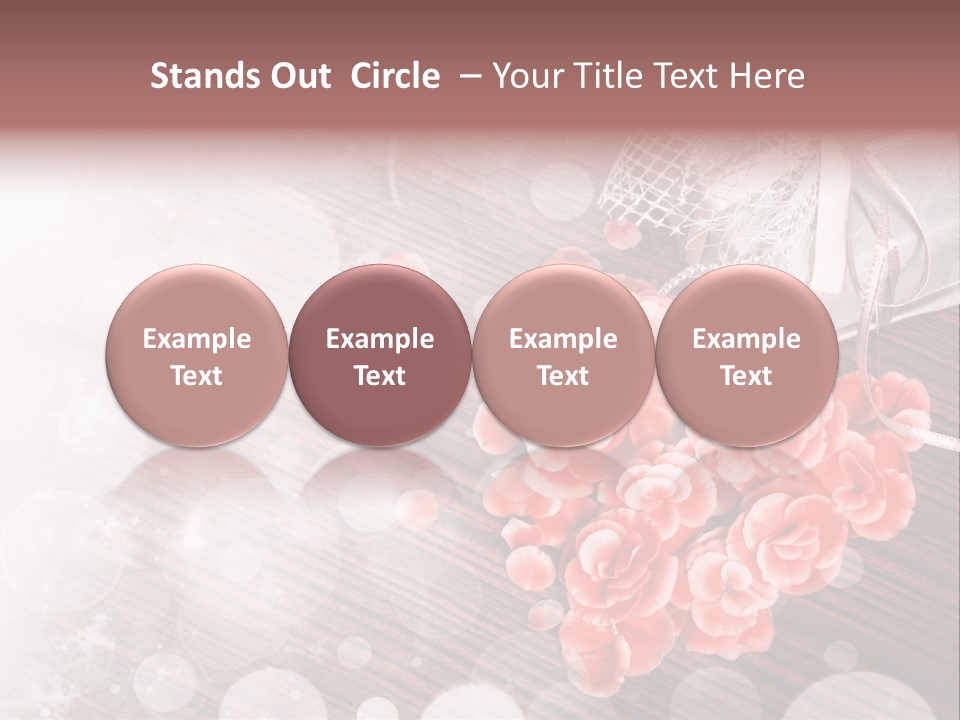 Petunia Purple Symbol PowerPoint Template