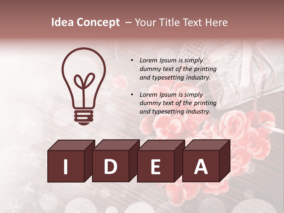 Petunia Purple Symbol PowerPoint Template