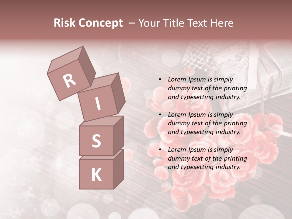 Petunia Purple Symbol PowerPoint Template