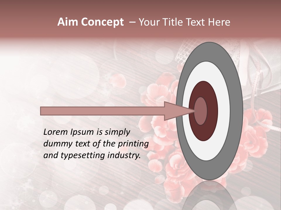 Petunia Purple Symbol PowerPoint Template