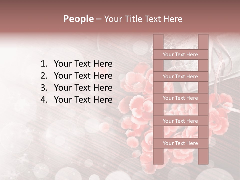 Petunia Purple Symbol PowerPoint Template