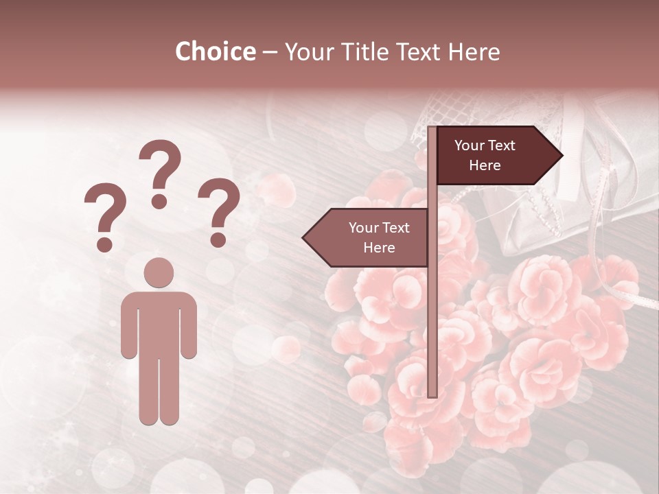 Petunia Purple Symbol PowerPoint Template