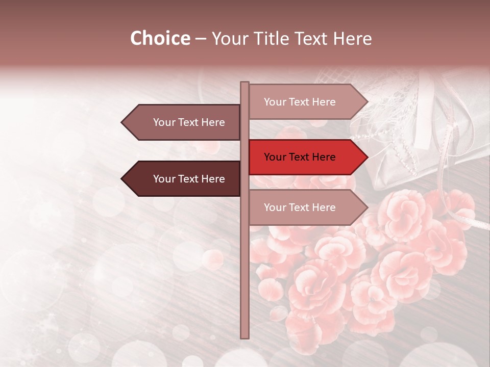 Petunia Purple Symbol PowerPoint Template