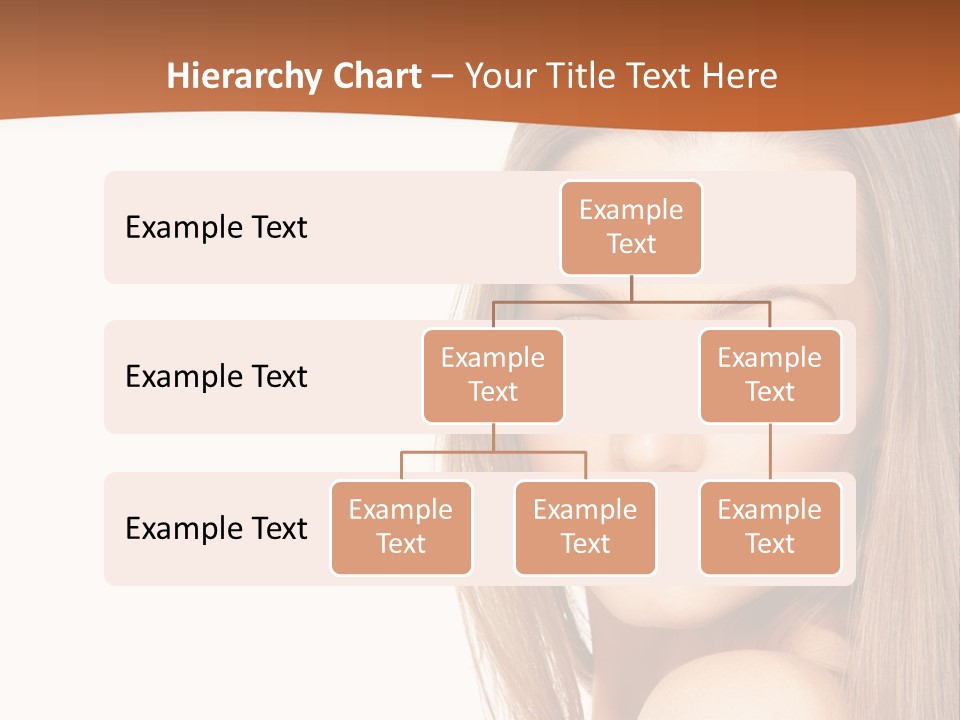 White Portrait Girl PowerPoint Template