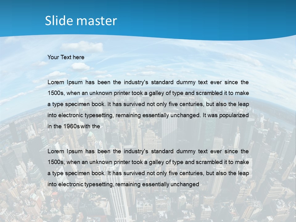 Immeuble Buildings Tourisme PowerPoint Template