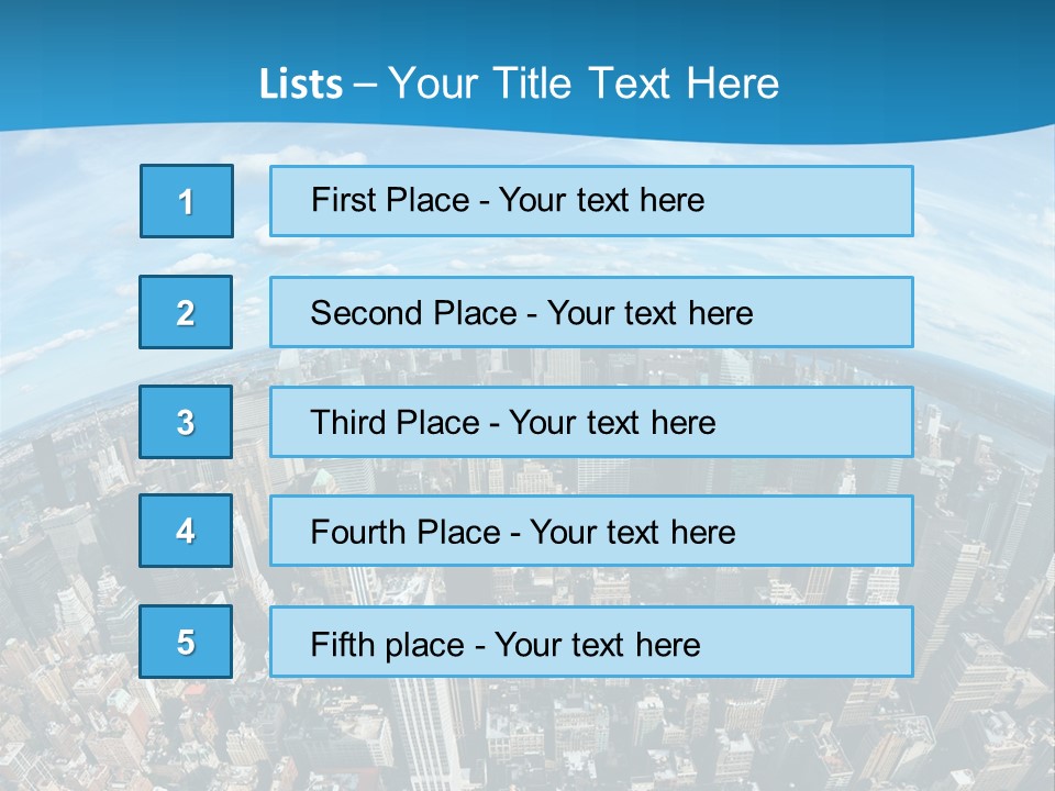 Immeuble Buildings Tourisme PowerPoint Template