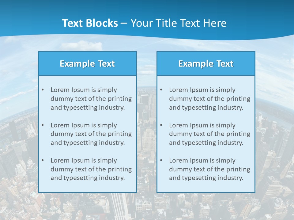 Immeuble Buildings Tourisme PowerPoint Template