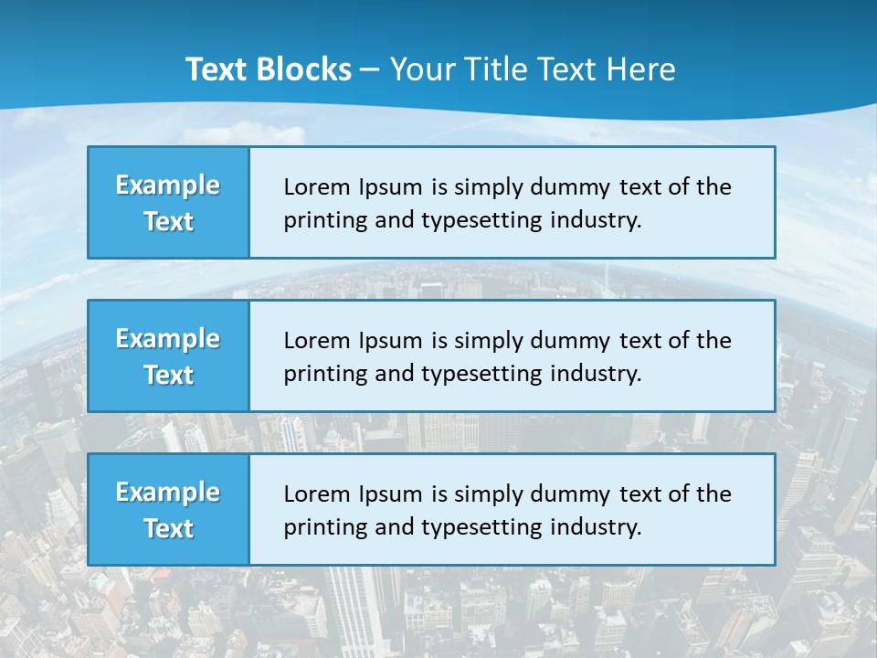 Immeuble Buildings Tourisme PowerPoint Template