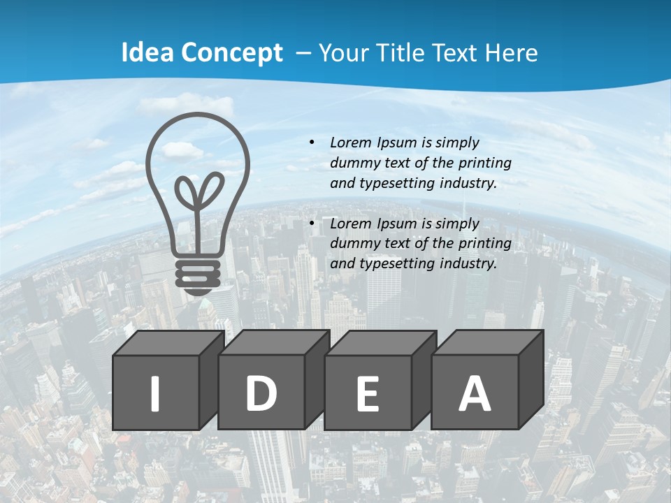 Immeuble Buildings Tourisme PowerPoint Template