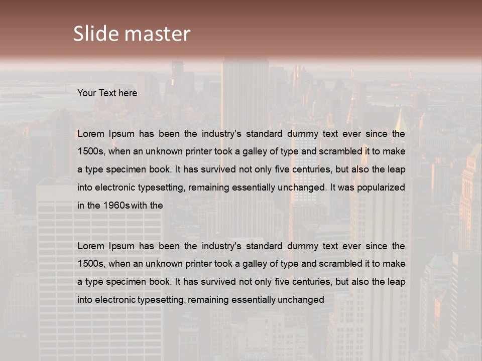 Tour Plong Immeuble PowerPoint Template
