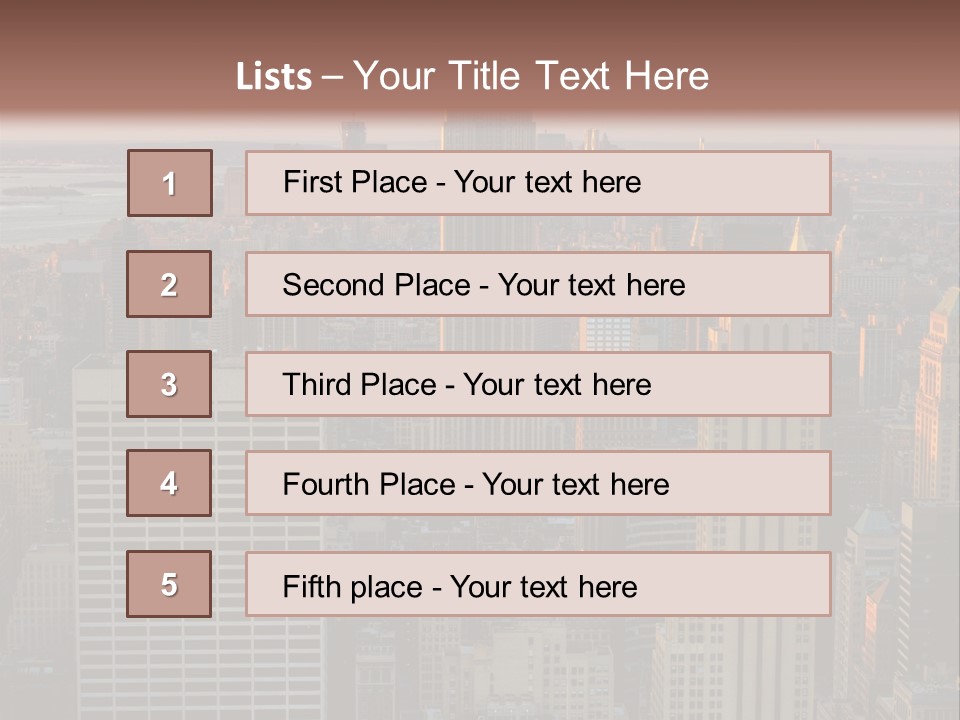 Tour Plong Immeuble PowerPoint Template