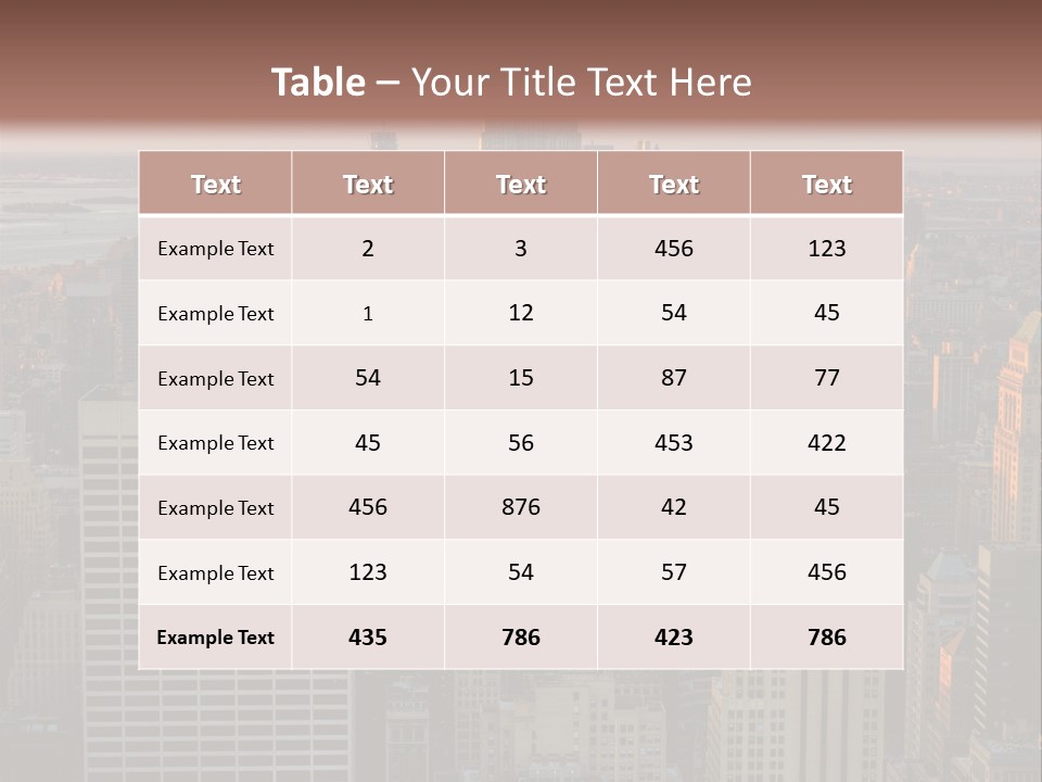 Tour Plong Immeuble PowerPoint Template