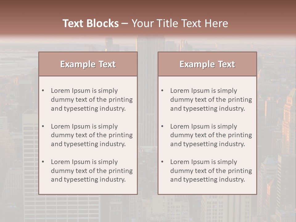 Tour Plong Immeuble PowerPoint Template