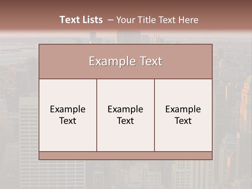 Tour Plong Immeuble PowerPoint Template