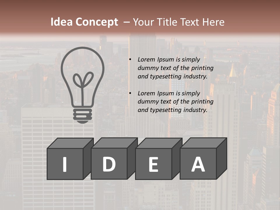 Tour Plong Immeuble PowerPoint Template