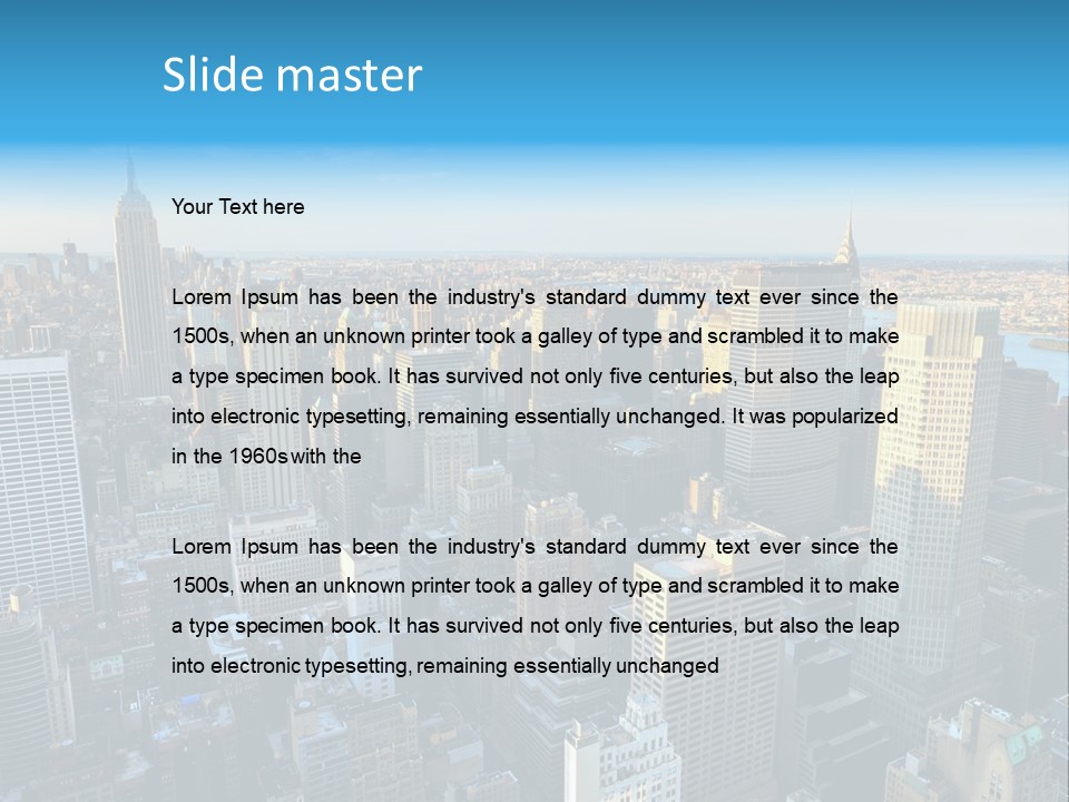 Empire State Building York Gratte PowerPoint Template