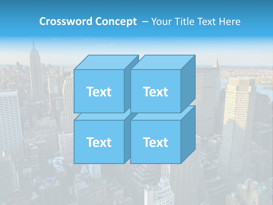 Empire State Building York Gratte PowerPoint Template