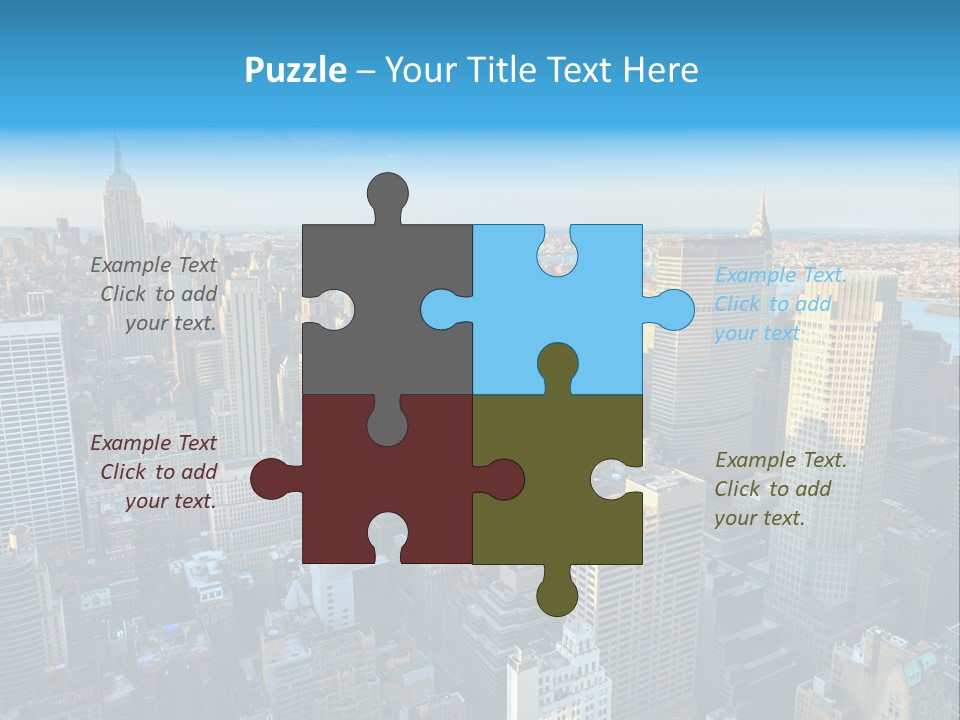 Empire State Building York Gratte PowerPoint Template