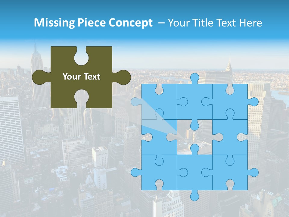 Empire State Building York Gratte PowerPoint Template