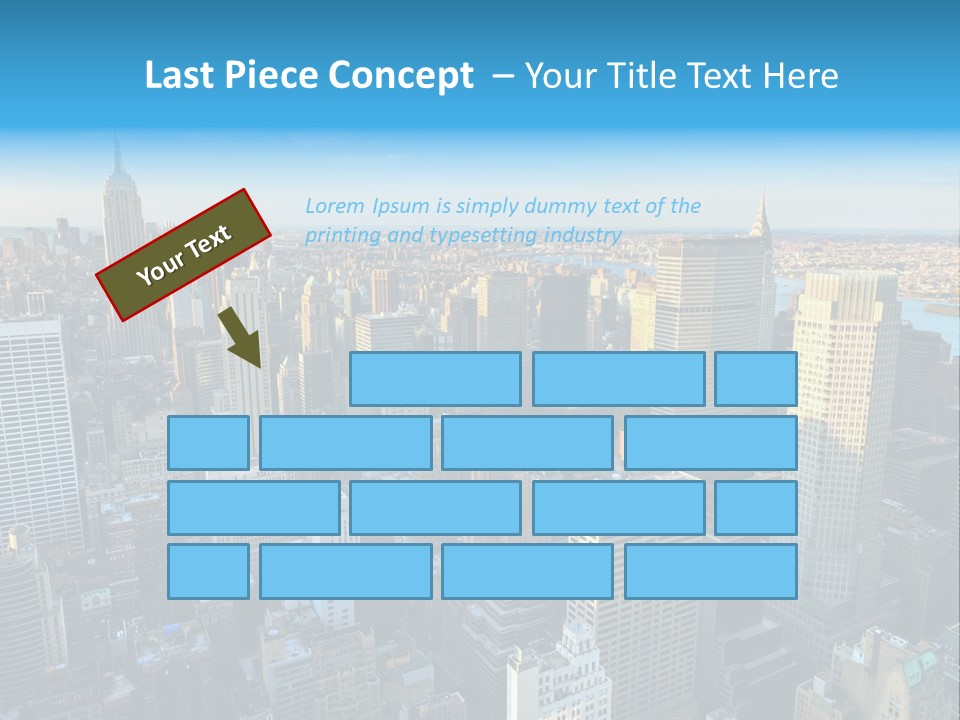 Empire State Building York Gratte PowerPoint Template