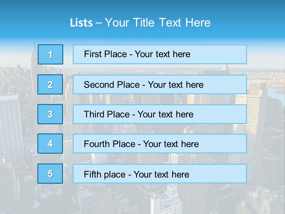 Empire State Building York Gratte PowerPoint Template