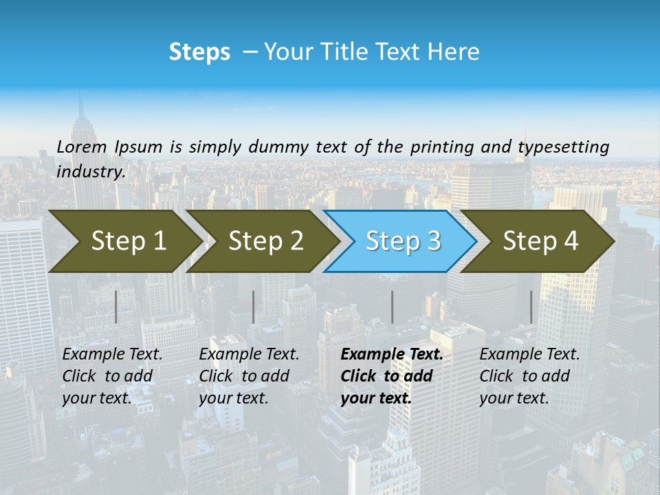 Empire State Building York Gratte PowerPoint Template