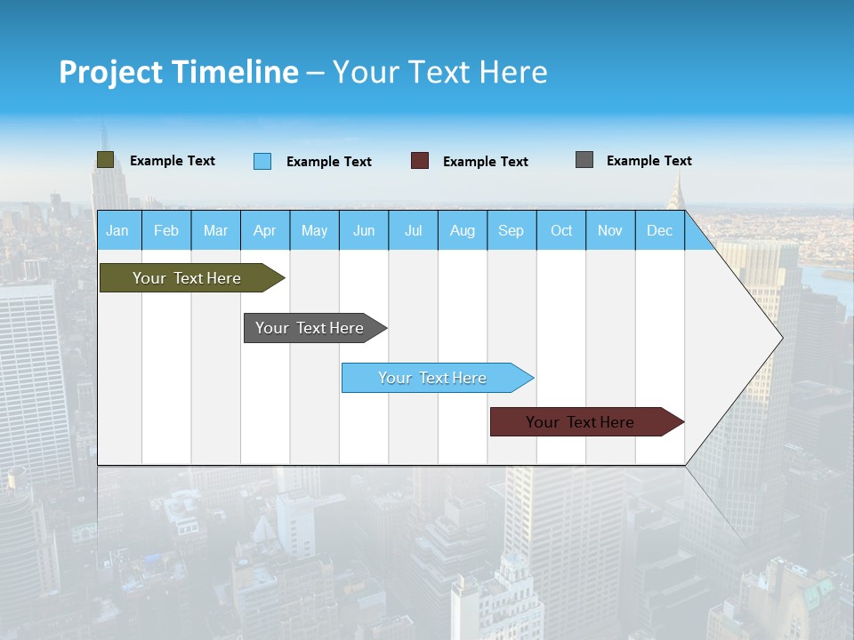 Empire State Building York Gratte PowerPoint Template