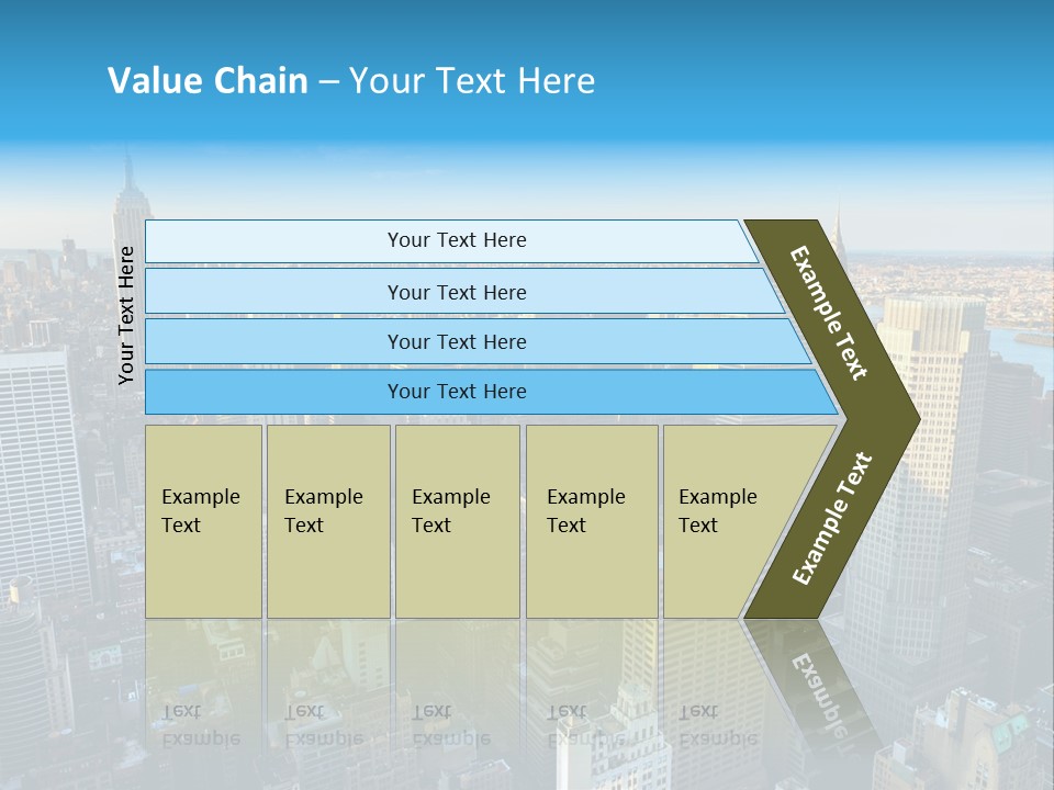 Empire State Building York Gratte PowerPoint Template