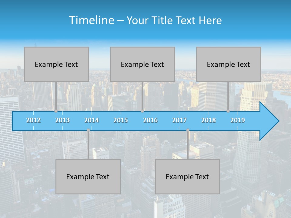 Empire State Building York Gratte PowerPoint Template