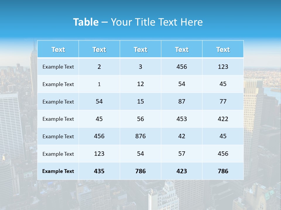 Empire State Building York Gratte PowerPoint Template
