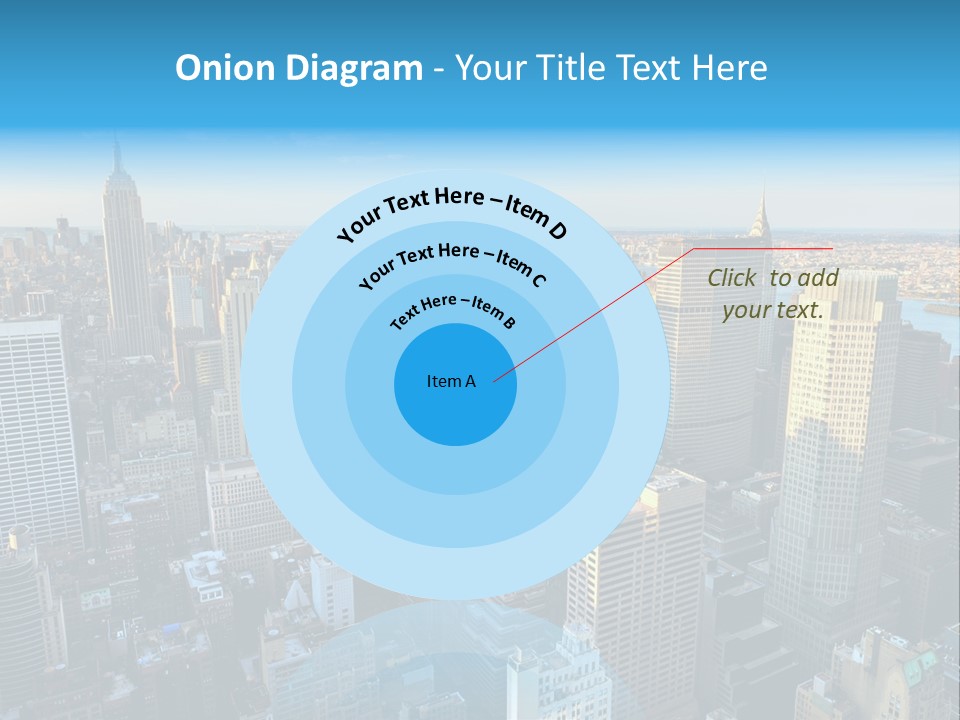 Empire State Building York Gratte PowerPoint Template